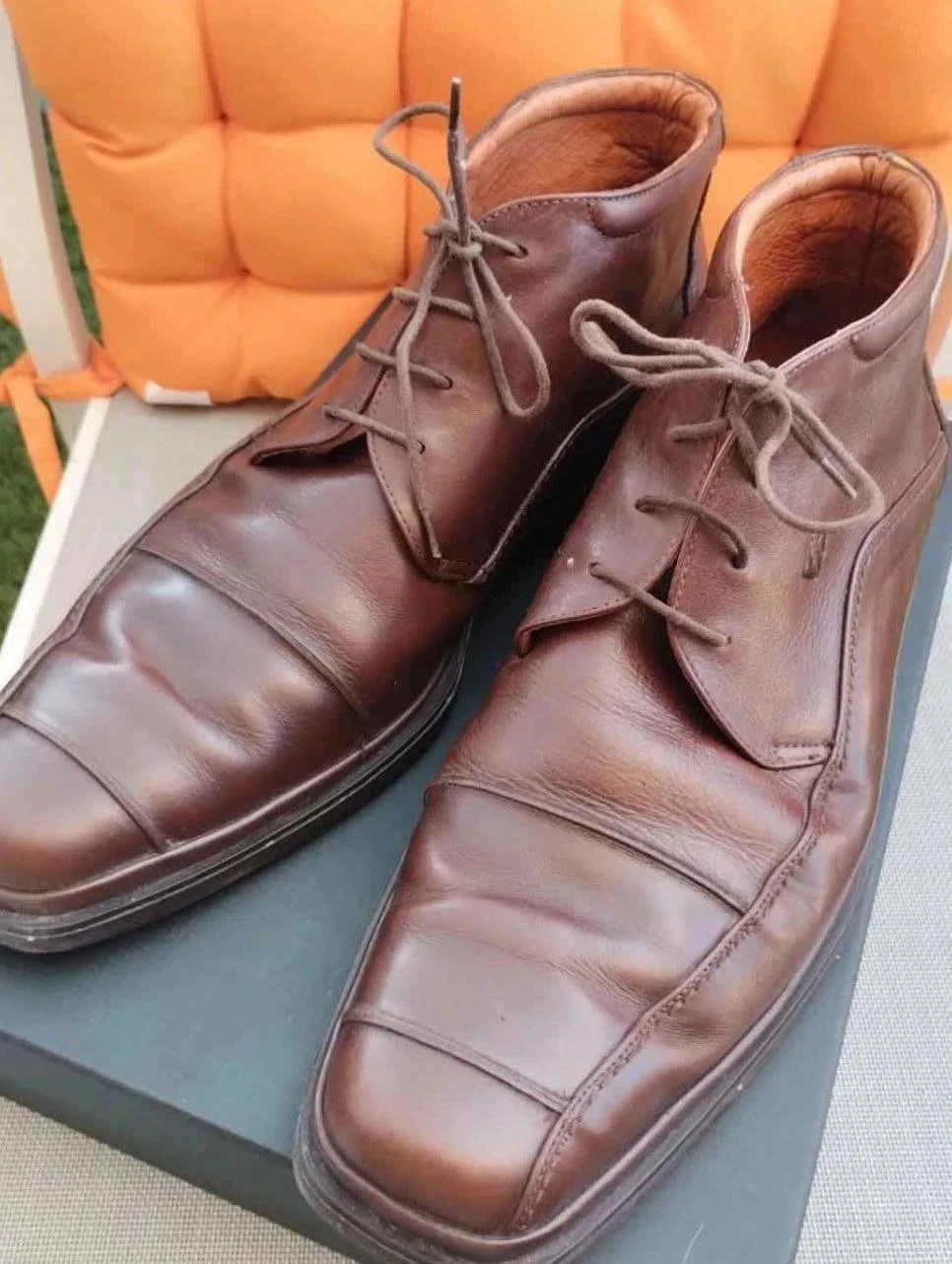 Bottines hommes marron, tout cuir, Fluchos, P44